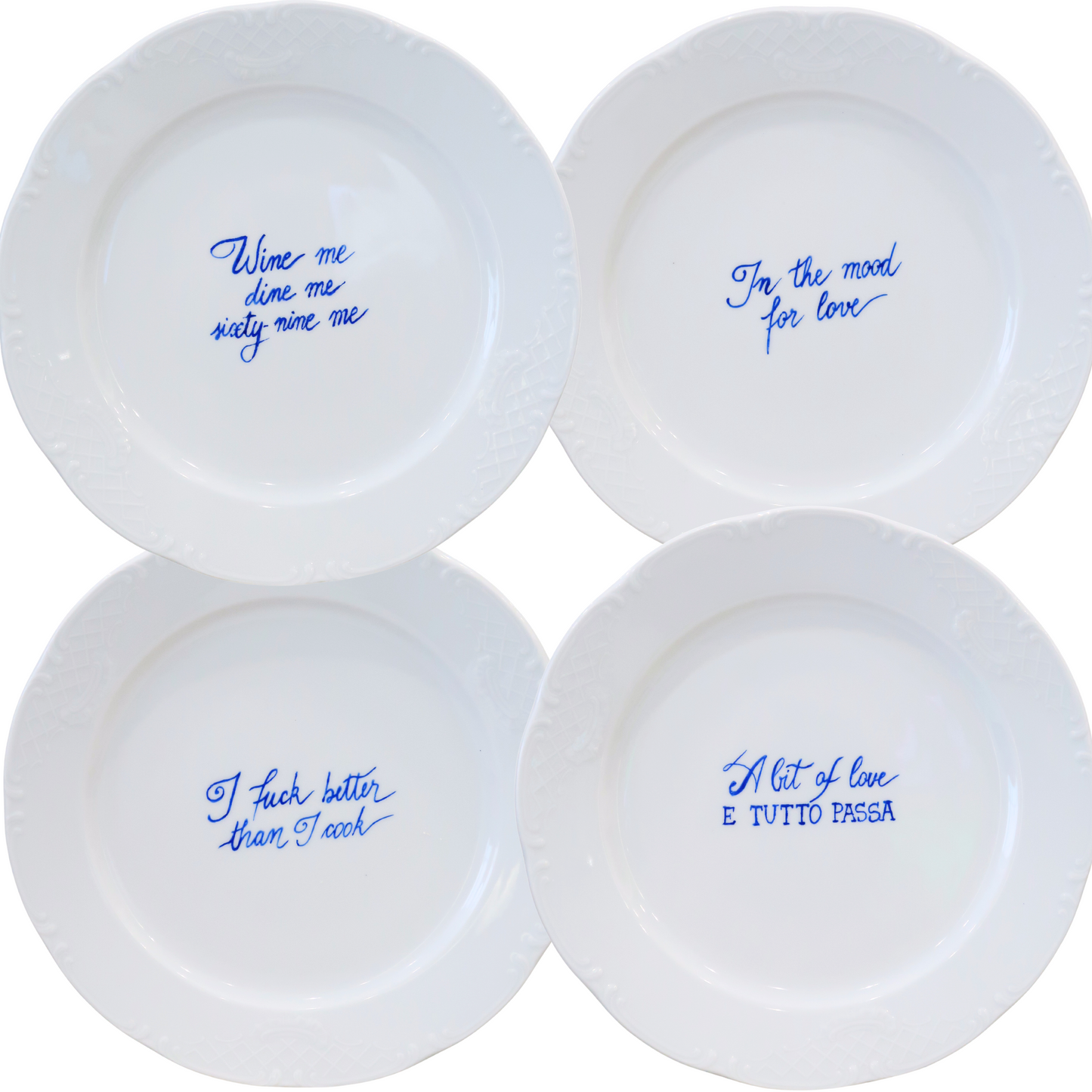 MIX & MATCH - SET OF 4 PLATES