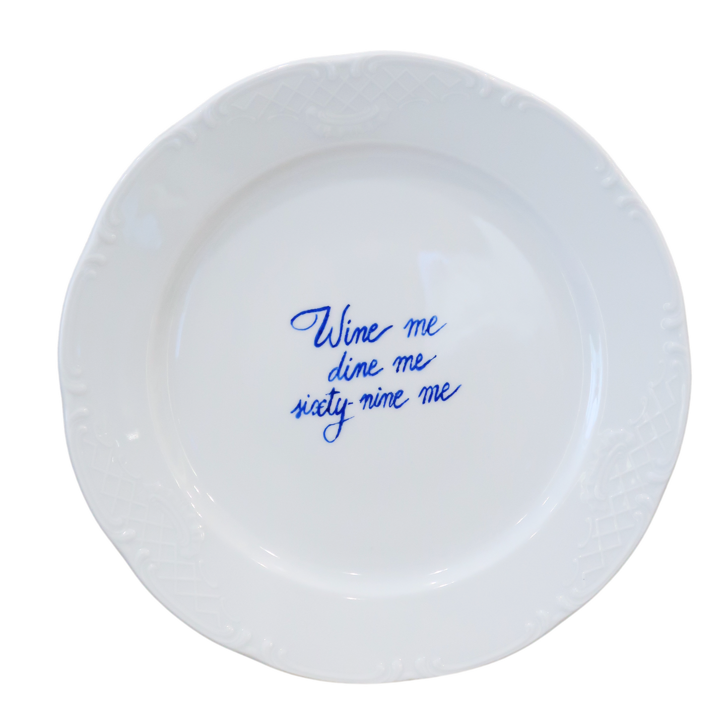 PLATE "WINE ME"