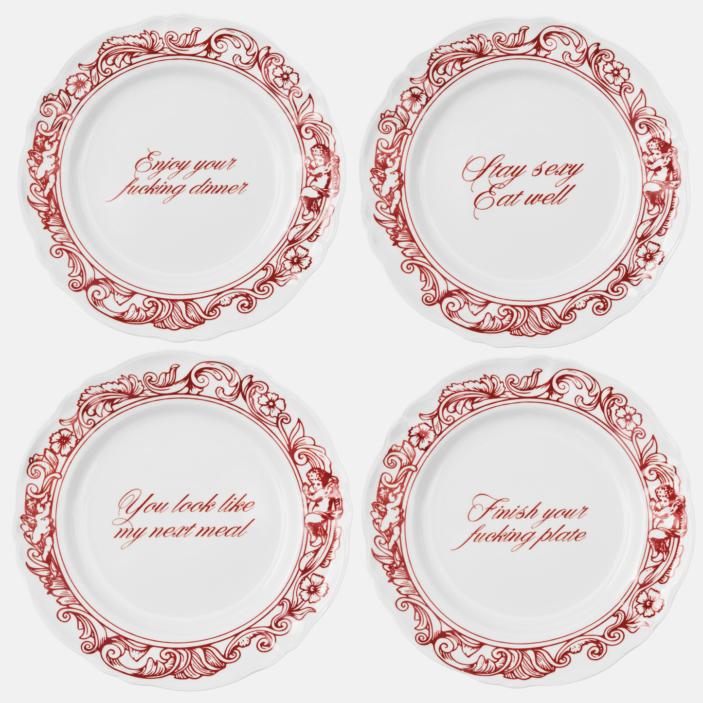 Statement Plates - Set of 4